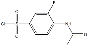 4-Acetamido-3-fluorobenzenesulphonyl chloride 结构式