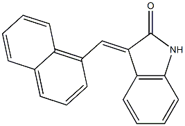 3-(1-naphthylmethylidene)indolin-2-one 结构式
