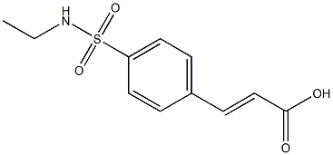 (2E)-3-{4-[(ethylamino)sulfonyl]phenyl}acrylic acid Struktur