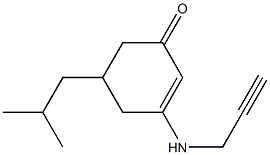 5-isobutyl-3-(2-propynylamino)-2-cyclohexen-1-one Struktur