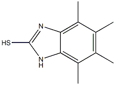 4,5,6,7-tetramethyl-1H-benzo[d]imidazole-2-thiol,,结构式