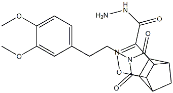  10-(3,4-dimethoxyphenethyl)-9,11-dioxo-3-oxa-4,10-diazatetracyclo[5.5.1.0~2,6~.0~8,12~]tridec-4-ene-5-carbohydrazide