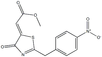 methyl 2-[2-(4-nitrobenzyl)-4-oxo-4,5-dihydro-1,3-thiazol-5-yliden]acetate