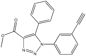 methyl 1-(3-eth-1-ynylphenyl)-5-phenyl-1H-1,2,3-triazole-4-carboxylate