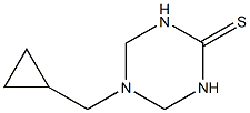 5-(cyclopropylmethyl)-1,3,5-triazinane-2-thione 结构式
