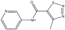 N5-(3-pyridyl)-4-methyl-1,2,3-thiadiazole-5-carboxamide,,结构式