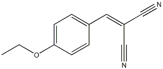 2-[(4-ethoxyphenyl)methylene]malononitrile 化学構造式