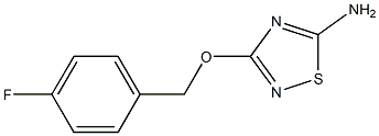 3-[(4-fluorobenzyl)oxy]-1,2,4-thiadiazol-5-amine 结构式