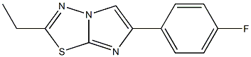 2-ethyl-6-(4-fluorophenyl)imidazo[2,1-b][1,3,4]thiadiazole 化学構造式