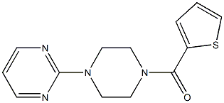 (4-pyrimidin-2-ylpiperazino)(2-thienyl)methanone Struktur