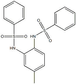 N1-{4-methyl-2-[(phenylsulfonyl)amino]phenyl}benzene-1-sulfonamide Structure