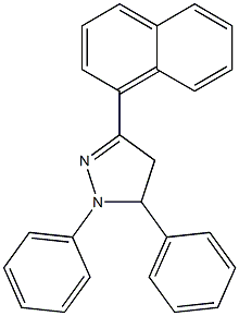 3-(1-naphthyl)-1,5-diphenyl-4,5-dihydro-1H-pyrazole Struktur