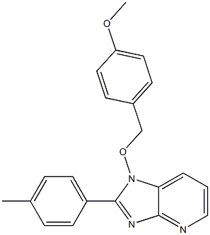 1-[(4-methoxybenzyl)oxy]-2-(4-methylphenyl)-1H-imidazo[4,5-b]pyridine Struktur