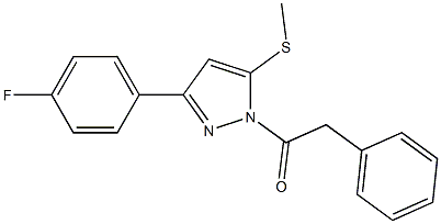 1-[3-(4-fluorophenyl)-5-(methylthio)-1H-pyrazol-1-yl]-2-phenylethan-1-one