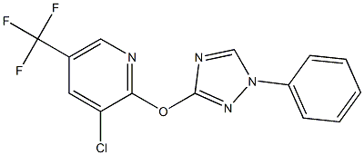 3-chloro-5-(trifluoromethyl)-2-pyridinyl 1-phenyl-1H-1,2,4-triazol-3-yl ether 结构式