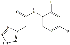 N1-(2,4-difluorophenyl)-2-(2H-1,2,3,4-tetraazol-5-yl)acetamide Structure