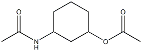 3-(acetylamino)cyclohexyl acetate,,结构式