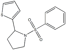 1-(phenylsulfonyl)-2-(2-thienyl)pyrrolidine Struktur