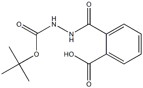 2-{[2-(tert-butoxycarbonyl)hydrazino]carbonyl}benzoic acid,,结构式