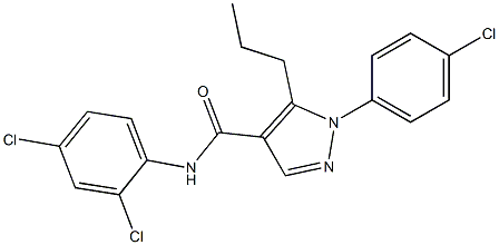 N4-(2,4-dichlorophenyl)-1-(4-chlorophenyl)-5-propyl-1H-pyrazole-4-carboxami de