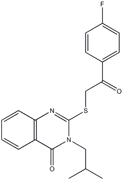 2-{[2-(4-fluorophenyl)-2-oxoethyl]thio}-3-isobutyl-3,4-dihydroquinazolin-4-one