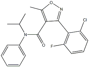 3-(2-chloro-6-fluorophenyl)-N-isopropyl-5-methyl-N-phenyl-4-isoxazolecarboxamide