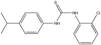 N-(2-chlorophenyl)-N'-(4-isopropylphenyl)thiourea Struktur