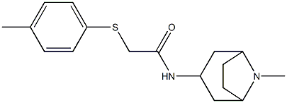  N-(8-methyl-8-azabicyclo[3.2.1]oct-3-yl)-2-[(4-methylphenyl)thio]acetamide