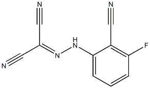  2-[2-(2-cyano-3-fluorophenyl)hydrazono]malononitrile