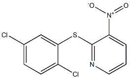 2-[(2,5-dichlorophenyl)thio]-3-nitropyridine Structure