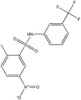 N1-[3-(trifluoromethyl)phenyl]-2-methyl-5-nitrobenzene-1-sulfonamide