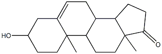 3-hydroxy-10,13-dimethyl-2,3,4,7,8,9,10,11,12,13,14,15,16,17-tetradecahydro-1H-cyclopenta[a]phenanthren-17-one 化学構造式