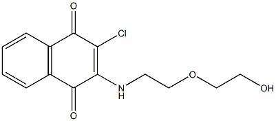 2-chloro-3-{[2-(2-hydroxyethoxy)ethyl]amino}naphthoquinone Structure