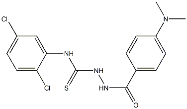 N1-(2,5-dichlorophenyl)-2-[4-(dimethylamino)benzoyl]hydrazine-1-carbothioamide Structure