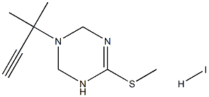 3-(1,1-dimethylprop-2-ynyl)-6-(methylthio)-1,2,3,4-tetrahydro-1,3,5-triazine hydroiodide