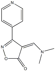 4-[(dimethylamino)methylene]-3-(4-pyridinyl)-5(4H)-isoxazolone,,结构式