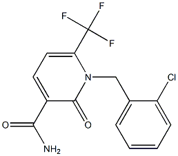 1-(2-chlorobenzyl)-2-oxo-6-(trifluoromethyl)-1,2-dihydro-3-pyridinecarboxamide