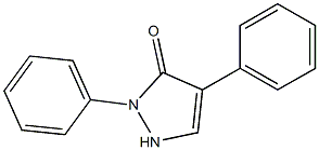 2,4-diphenyl-1,2-dihydro-3H-pyrazol-3-one Struktur