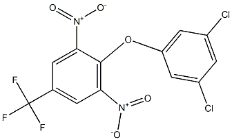 2-(3,5-dichlorophenoxy)-1,3-dinitro-5-(trifluoromethyl)benzene 化学構造式