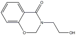 3-(2-hydroxyethyl)-2,3-dihydro-4H-1,3-benzoxazin-4-one 化学構造式