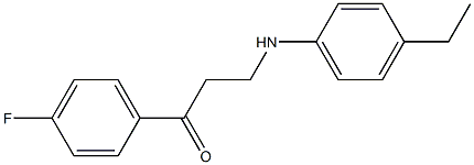 3-(4-ethylanilino)-1-(4-fluorophenyl)-1-propanone Structure