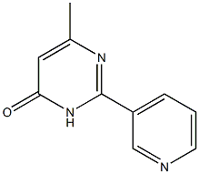 6-methyl-2-pyridin-3-ylpyrimidin-4(3H)-one,,结构式