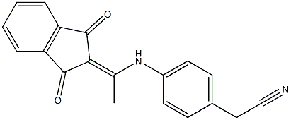 2-(4-{[1-(1,3-dioxo-1,3-dihydro-2H-inden-2-yliden)ethyl]amino}phenyl)acetonitrile