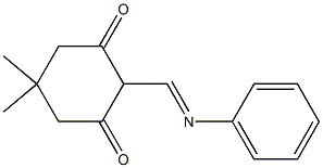 5,5-dimethyl-2-[(phenylimino)methyl]-1,3-cyclohexanedione 结构式