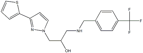 1-[3-(2-thienyl)-1H-pyrazol-1-yl]-3-{[4-(trifluoromethyl)benzyl]amino}propa n-2-ol Structure