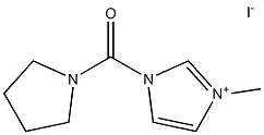 3-methyl-1-(pyrrolidin-1-ylcarbonyl)-1H-imidazol-3-ium iodide Structure