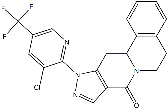 11-[3-chloro-5-(trifluoromethyl)-2-pyridinyl]-5,11,12,12a-tetrahydropyrazolo[3',4':4,5]pyrido[2,1-a]isoquinolin-8(6H)-one