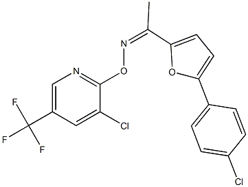 1-[5-(4-chlorophenyl)-2-furyl]-1-ethanone O-[3-chloro-5-(trifluoromethyl)-2-pyridinyl]oxime