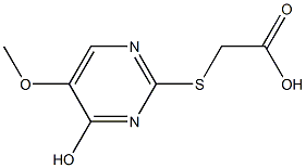 2-[(4-hydroxy-5-methoxy-2-pyrimidinyl)sulfanyl]acetic acid