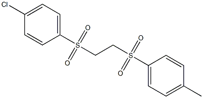 1-({2-[(4-chlorophenyl)sulfonyl]ethyl}sulfonyl)-4-methylbenzene 结构式